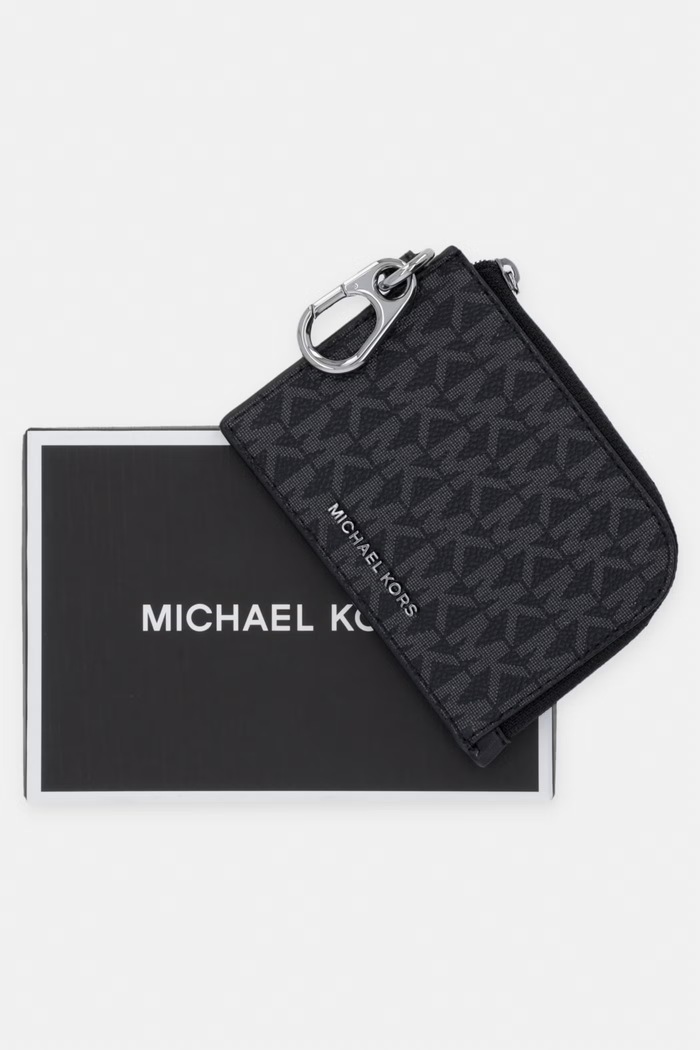 Michael Kors portfel męski z imitacji skóry HUDSON czarny 39T6LHDU2B
