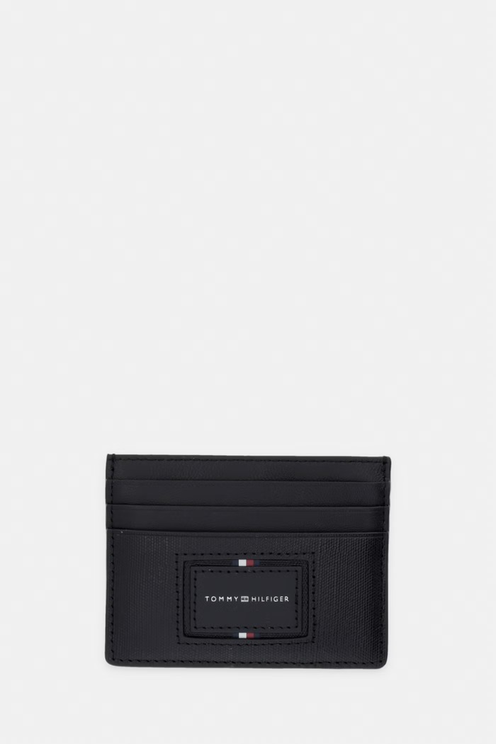 Tommy Hilfiger etui za kartice za muškarce kožni crna AM0AM14504