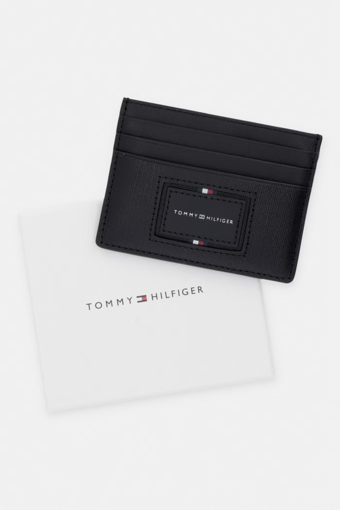 Tommy Hilfiger etui za kartice za muškarce kožni crna AM0AM14504