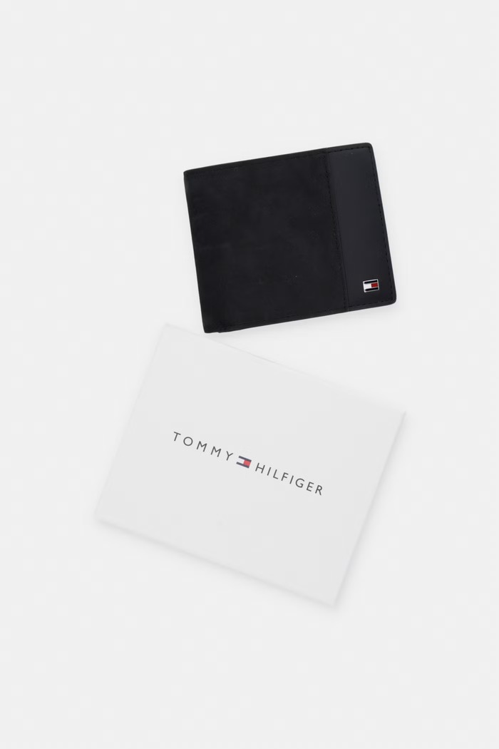 Tommy Hilfiger πορτοφόλι RFID ανδρικό δερμάτινο AM0AM14502 μαύρο