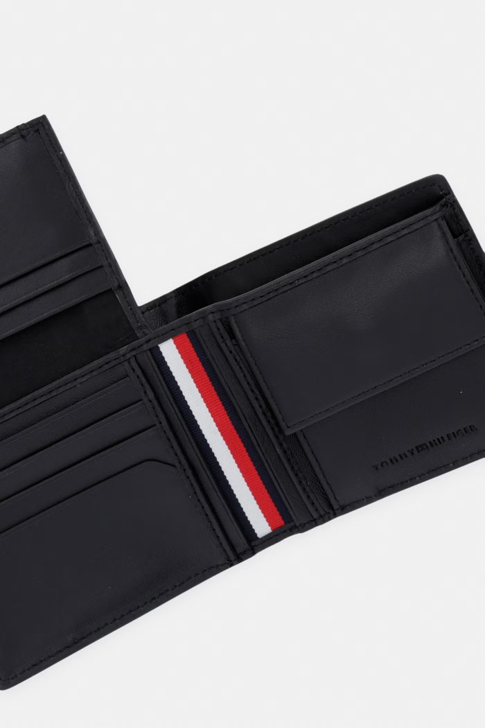 Kiegészítők Tommy Hilfiger pénztárca férfi bőr AM0AM14497 fekete