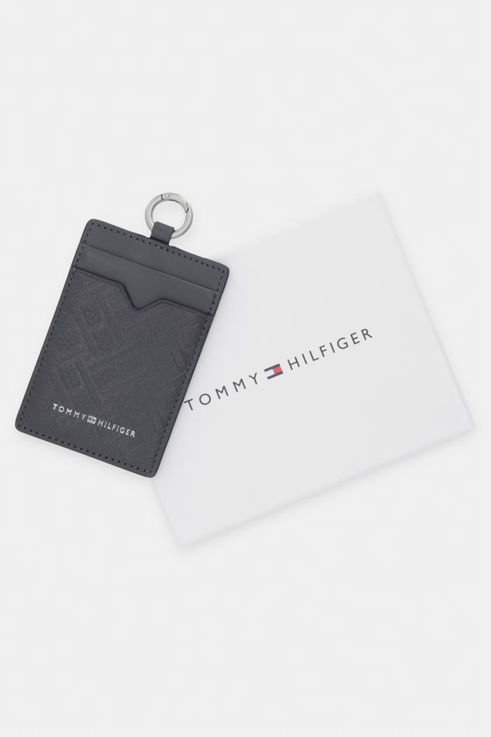 Tommy Hilfiger férfi bőr kártyatok szürke AM0AM14490
