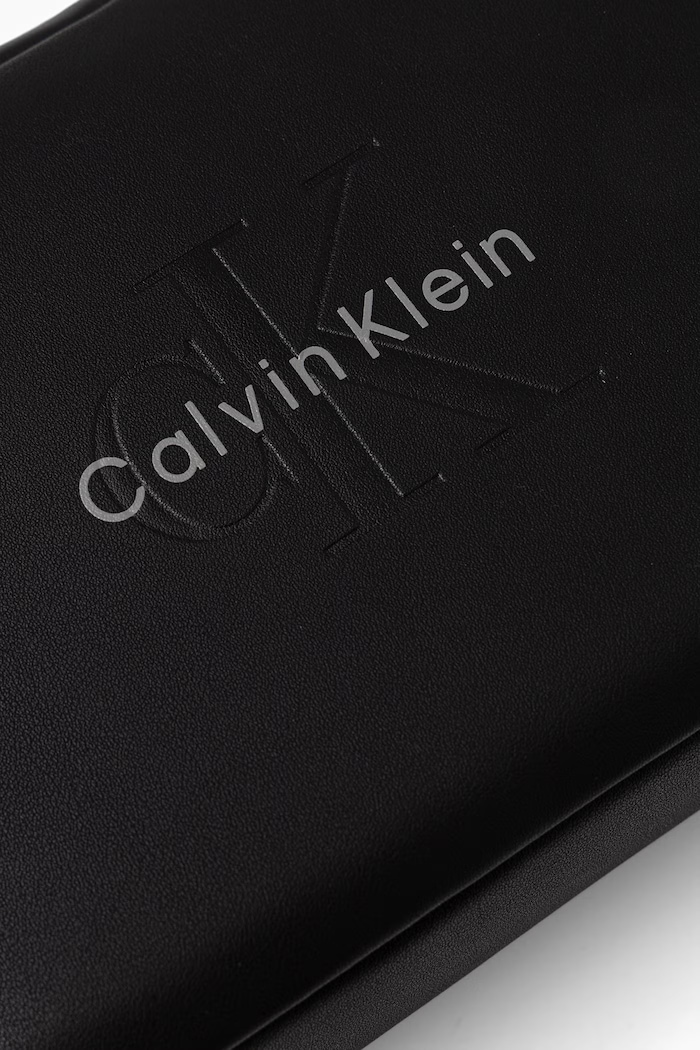 Calvin Klein kosmetyczka męska z imitacji skóry czarny LV04D1257G