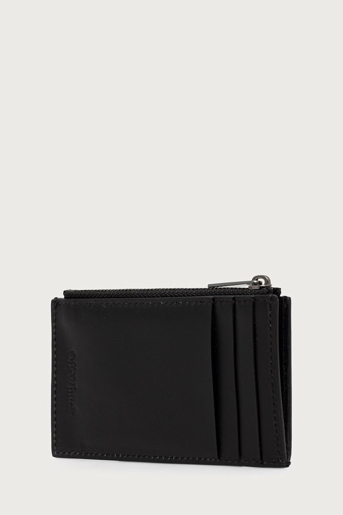 Off-White Heritage portofel din piele OWMND11F26LT01 negru AW26