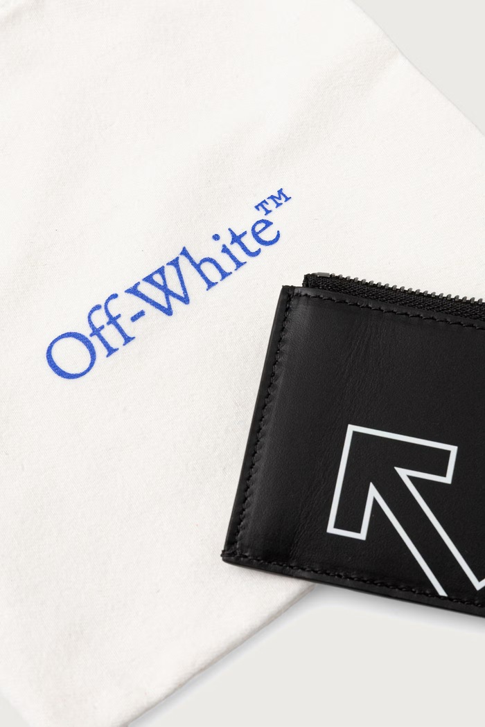 Heritage portofel din piele Off-White OWMND11F26LT01 negru