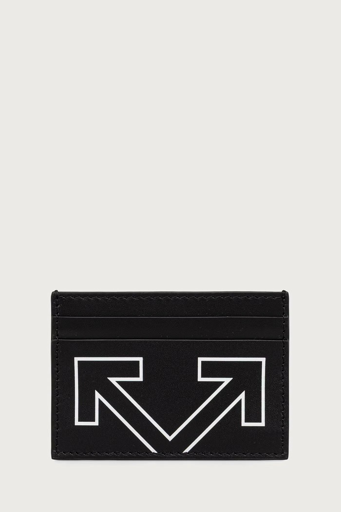 Off-White Heritage portcard din piele negru OWMND08F26LT01
