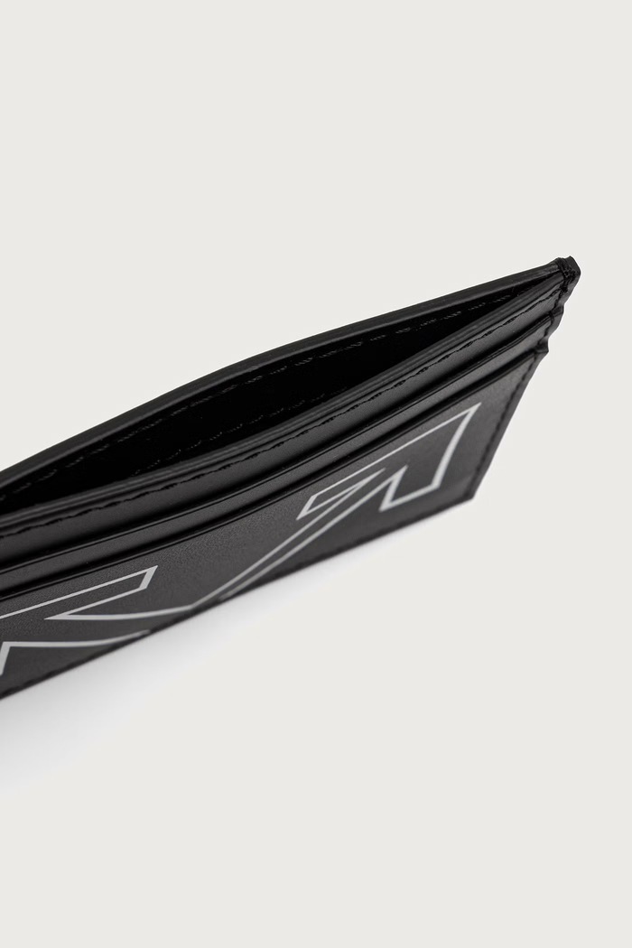 Accesorii Off-White Heritage portcard din piele OWMND08F26LT01 negru