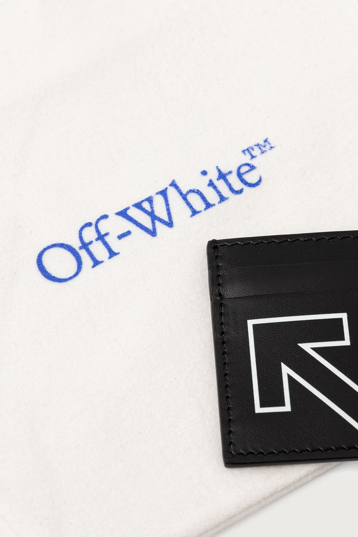 Heritage portcard din piele Off-White OWMND08F26LT01 negru