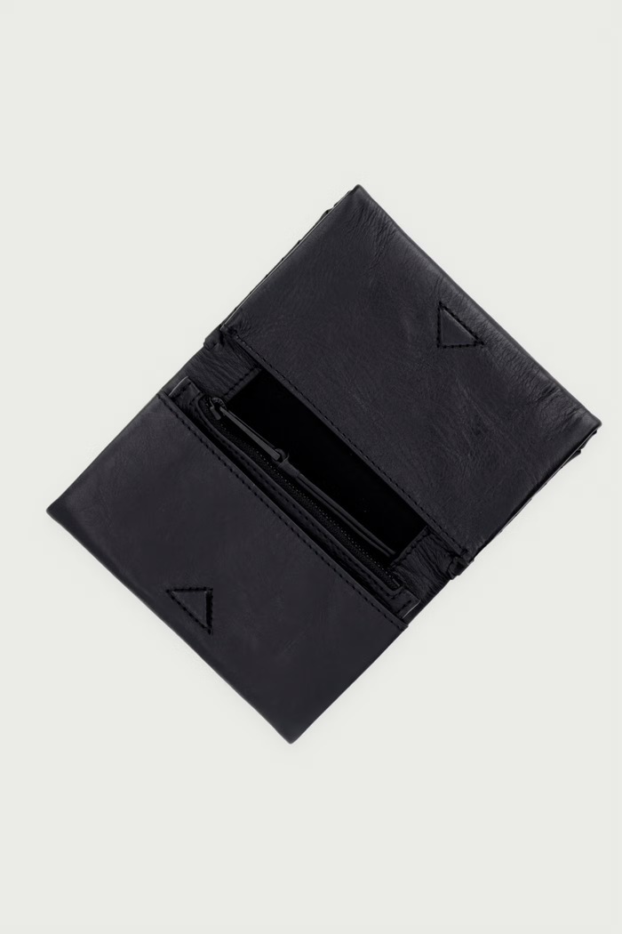 Akcesoria AllSaints Portfel skórzany ESME W234XF czarny