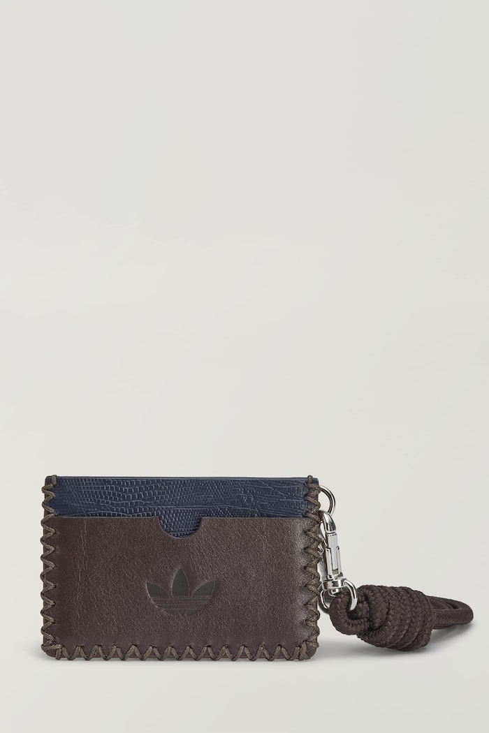 adidas Originals X Wales Bonner portafoglio in pelle marrone KZ0156