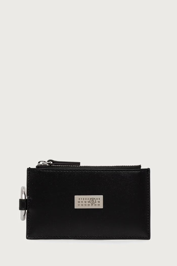 MM6 Maison Margiela portfel skórzany czarny SA6UI0031.P9201