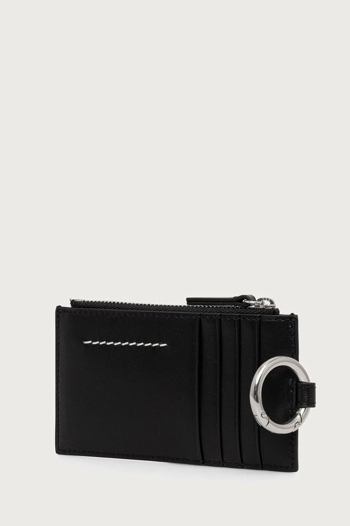 MM6 Maison Margiela portfel skórzany SA6UI0031.P9201 czarny AW26