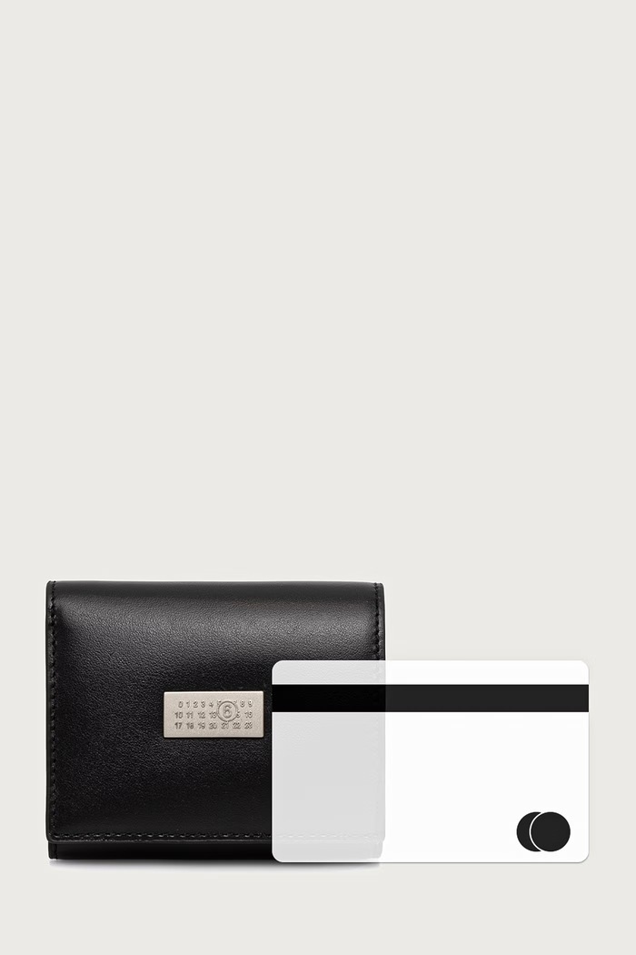 MM6 Maison Margiela portfel skórzany SA6UI0030.P9201 czarny