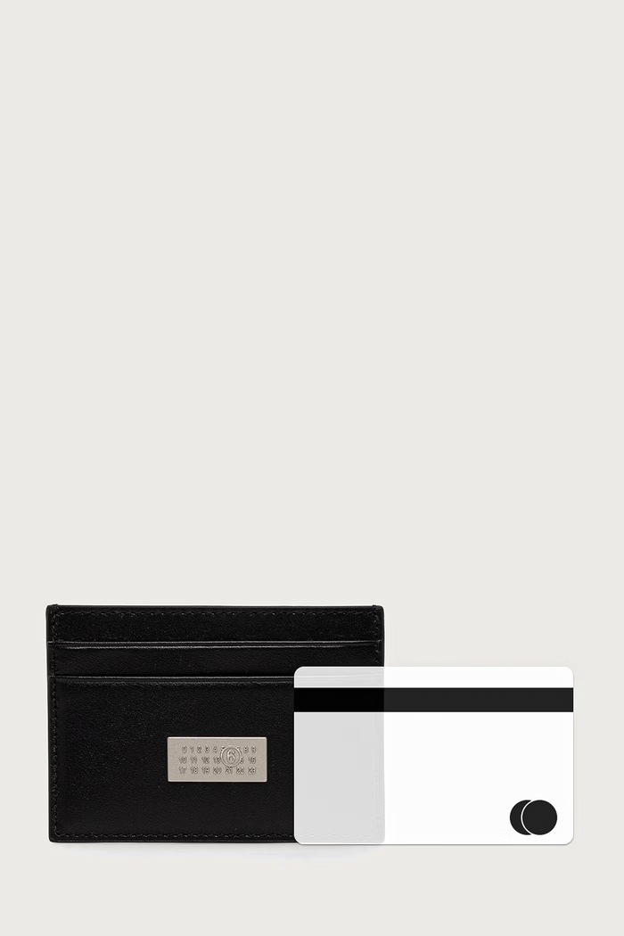 MM6 Maison Margiela etui na karty skórzane SA5UI0026.P9201 czarny