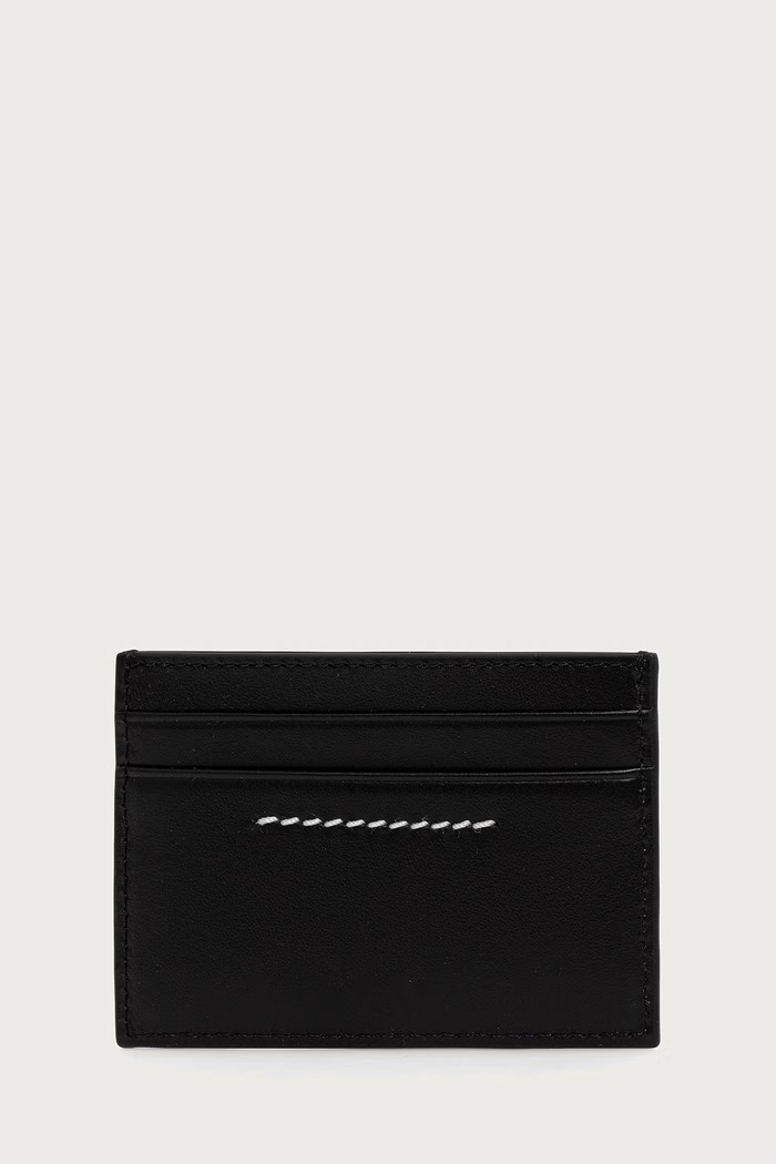 MM6 Maison Margiela etui na karty skórzane SA5UI0026.P9201 czarny AW26
