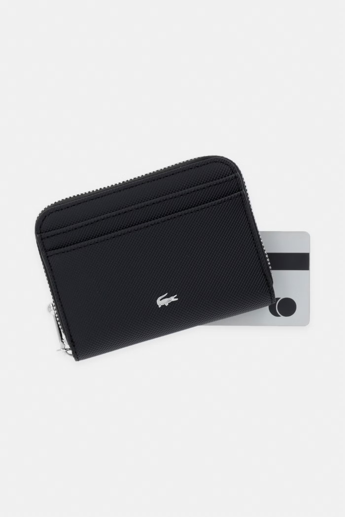 Lacoste portfel z imitacji skóry czarny NF4764DZ