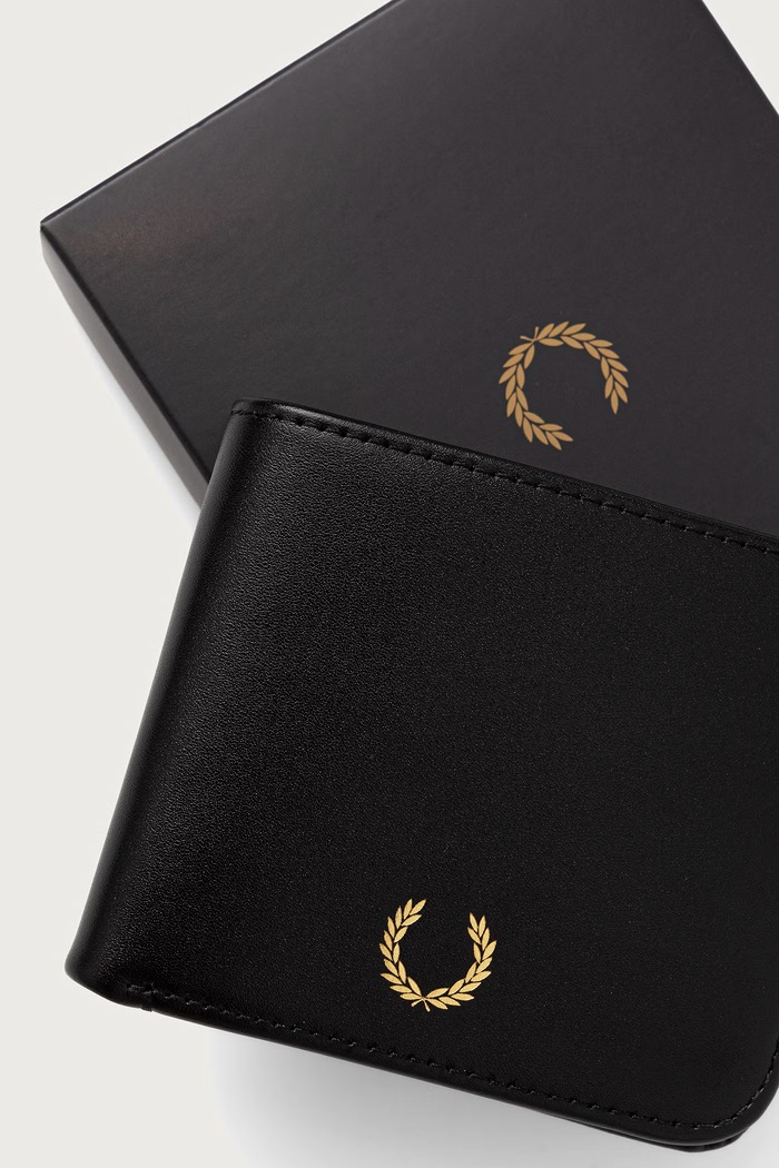 Portfel skórzany Fred Perry L3349.102 czarny