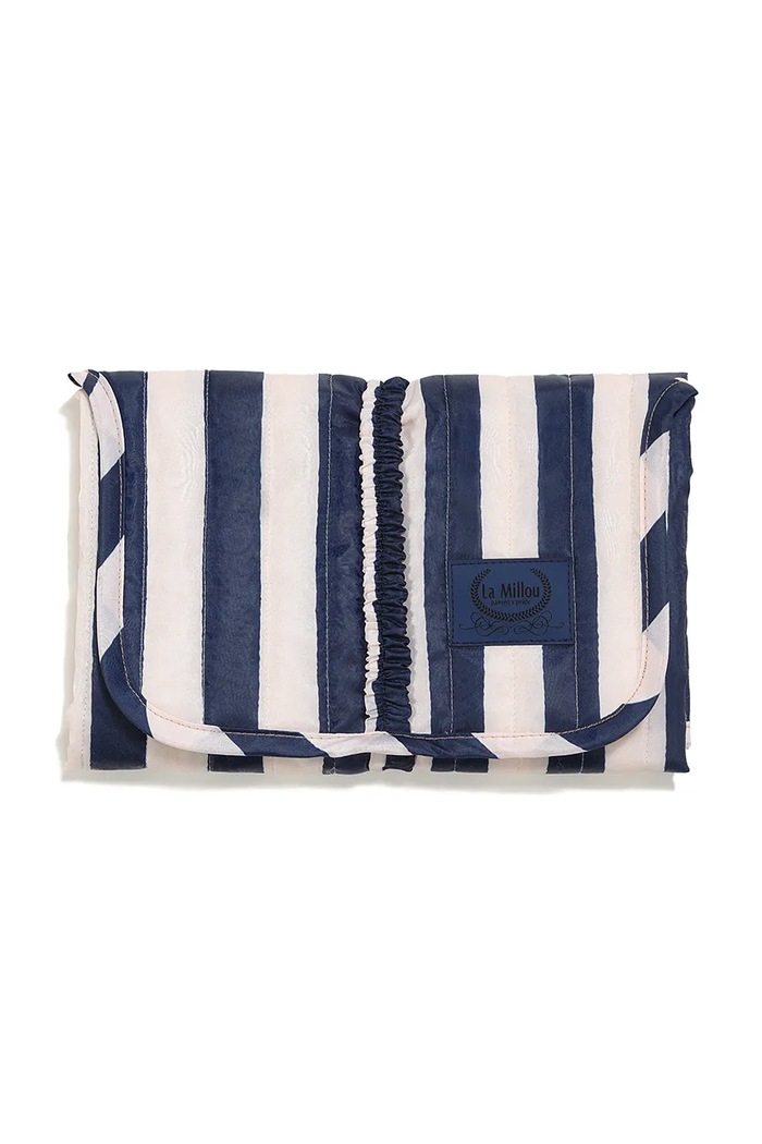 La Millou Podloga za presvlačenje za bebe STRIPES NAVY 155286 mornarsko plava AW26