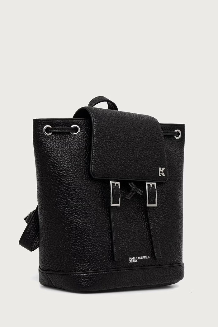 Karl Lagerfeld Jeans ruksak za žene od imitacije kože B4W30303 crna AW26