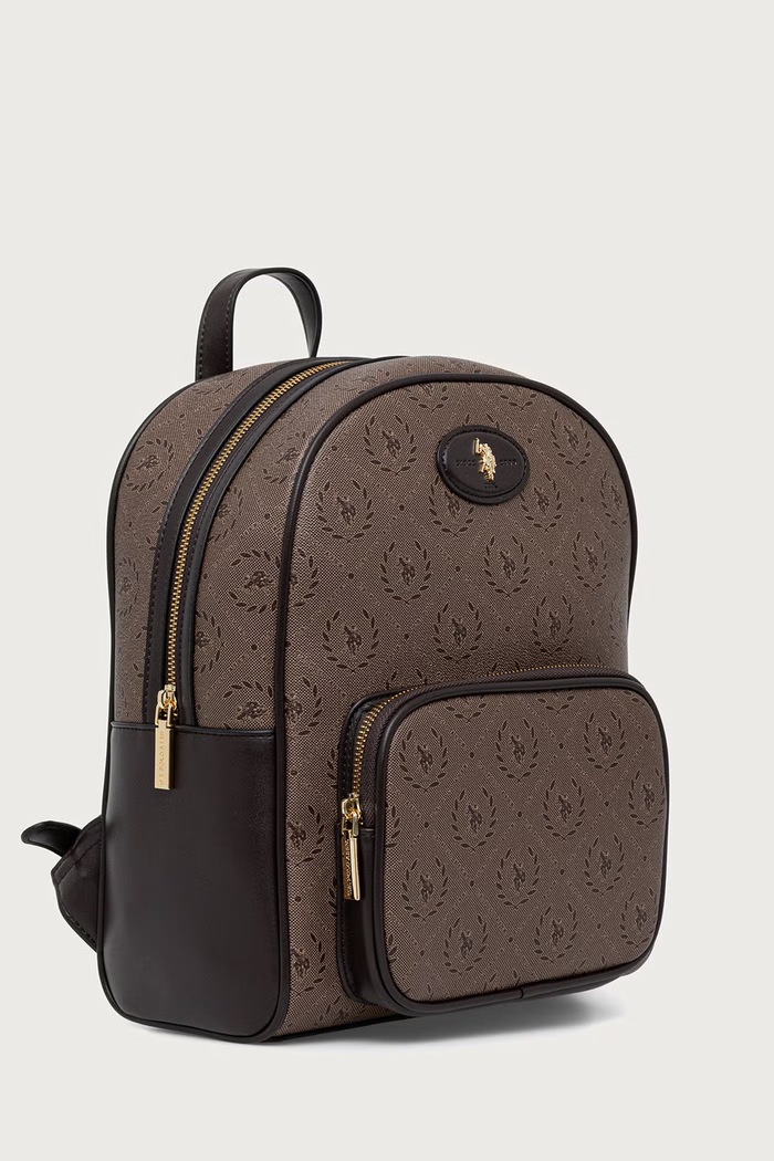 U.S. Polo Assn. Plecak miejski damski NEW HAMPTON BIUN29364WVP brązowy AW26