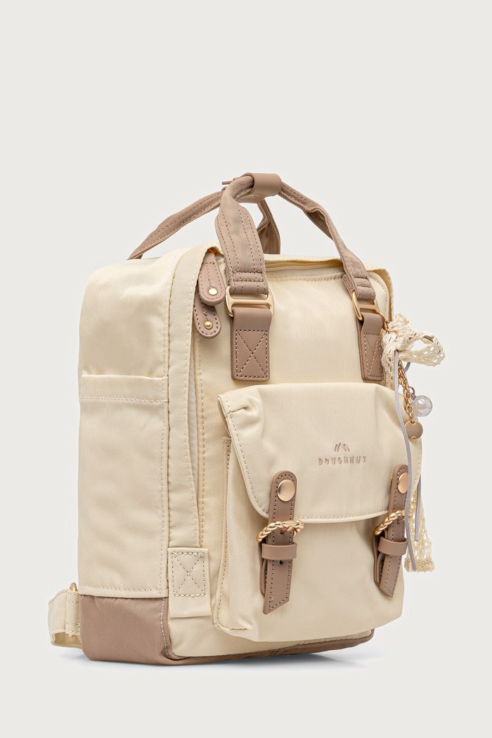 Doughnut Plecak miejski damski Macaroon Mini Enchanted 7L D124.EN.0002.F beżowy AW26