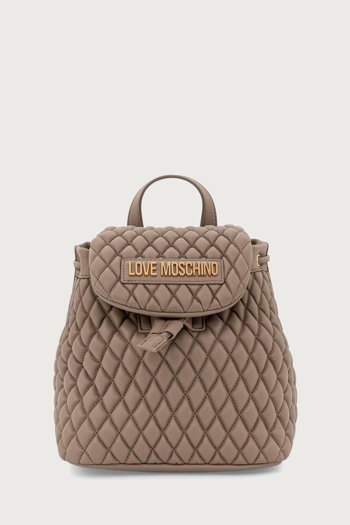 Love Moschino plecak damski z imitacji skóry beżowy JC4293PP0PK1210A
