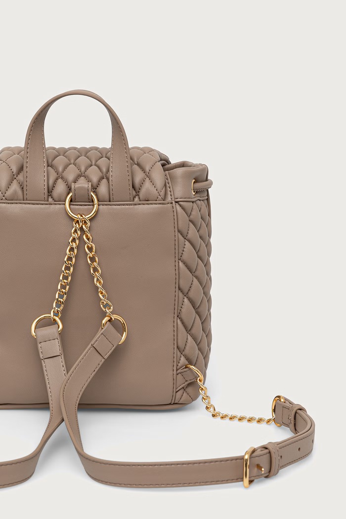 Akcesoria Love Moschino plecak damski z imitacji skóry JC4293PP0PK1210A beżowy