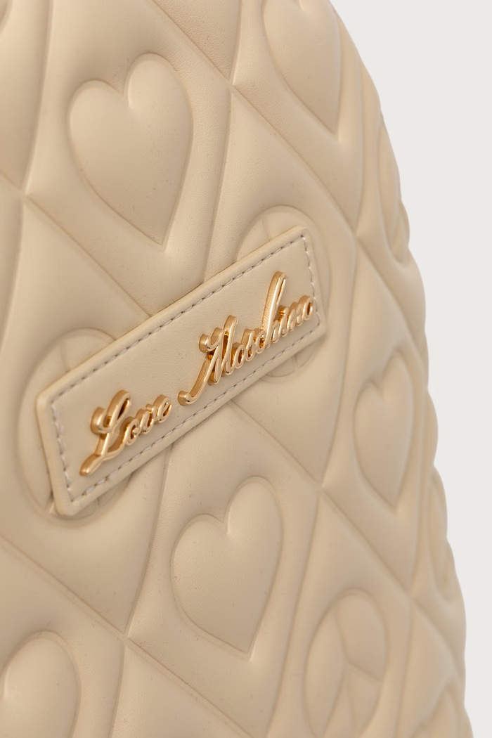 Love Moschino plecak damski z imitacji skóry beżowy JC4264PP0PKQ0129