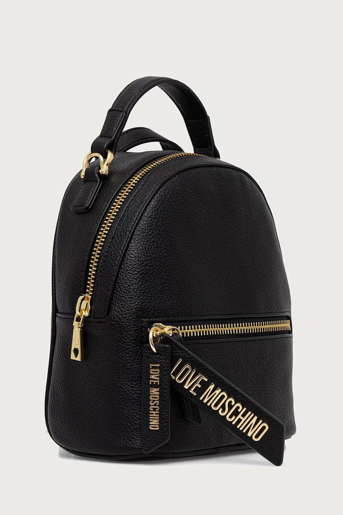 Love Moschino Plecak damski z imitacji skóry JC4229PP0PKG0000 czarny AW26