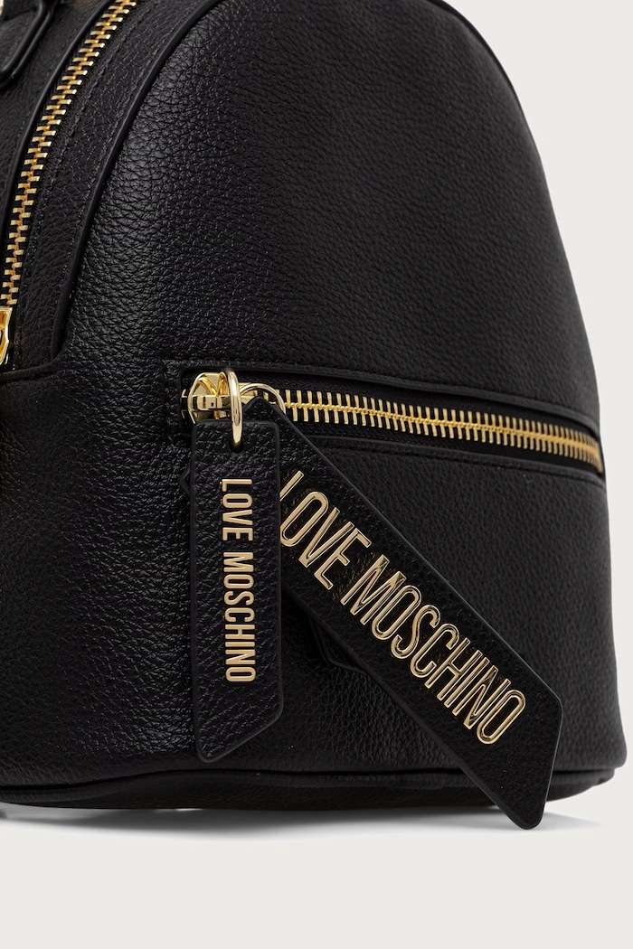 Plecak damski z imitacji skóry Love Moschino JC4229PP0PKG0000 czarny