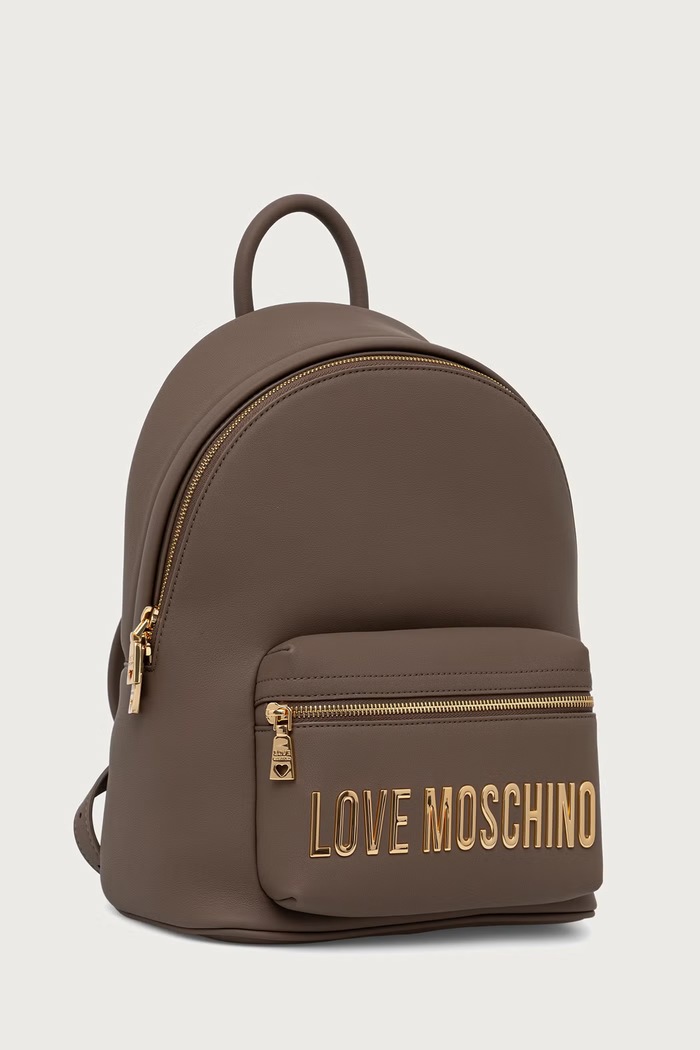 Love Moschino plecak damski z imitacji skóry JC4185PP0PKD0203 brązowy AW26