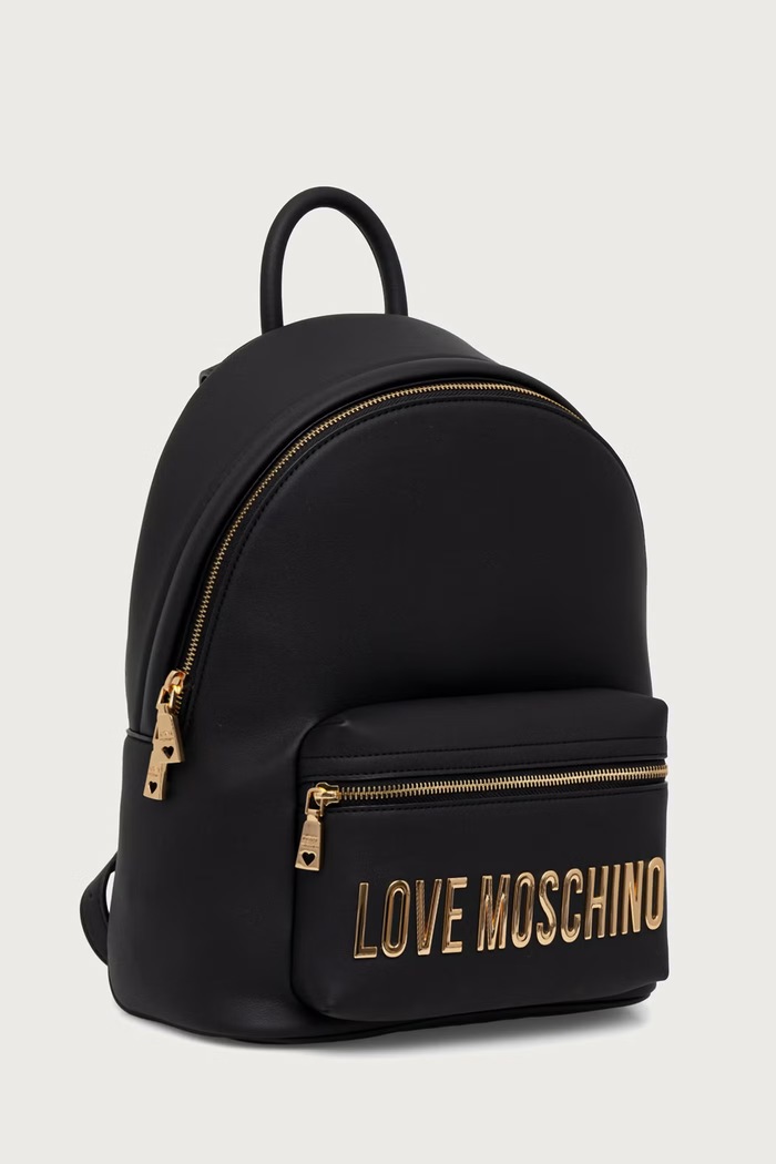 Love Moschino plecak damski z imitacji skóry JC4185PP0PKD0000 czarny AW26