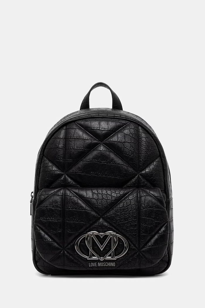 Love Moschino plecak damski z imitacji skóry czarny JC4037PP1PLF1000