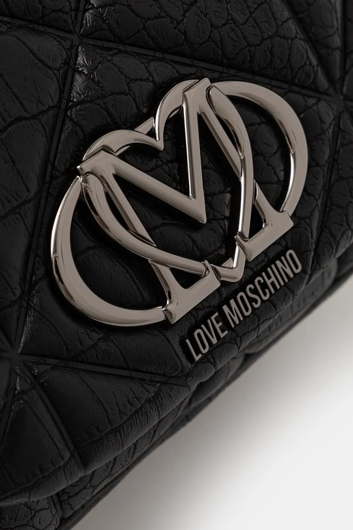 Love Moschino plecak damski z imitacji skóry czarny JC4037PP1PLF1000