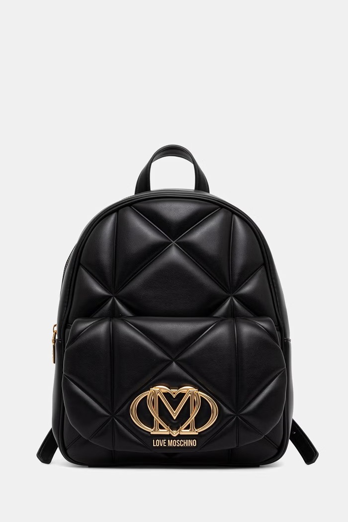 Love Moschino plecak miejski damski z imitacji skóry czarny JC4037PP1PLC0000