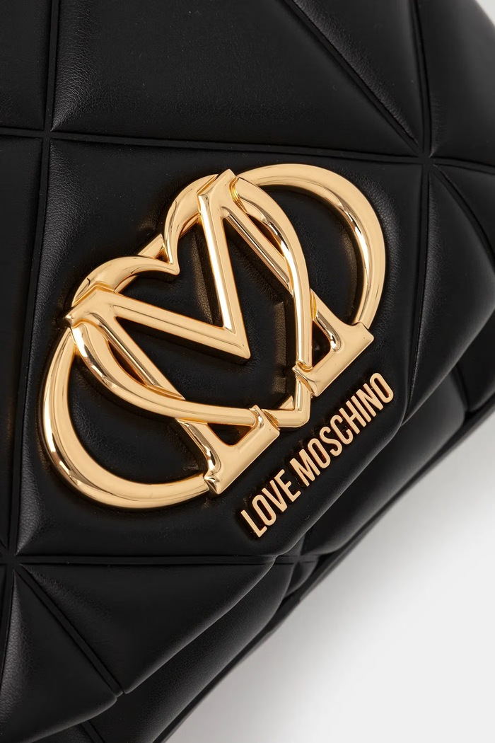 Love Moschino plecak miejski damski z imitacji skóry czarny JC4037PP1PLC0000