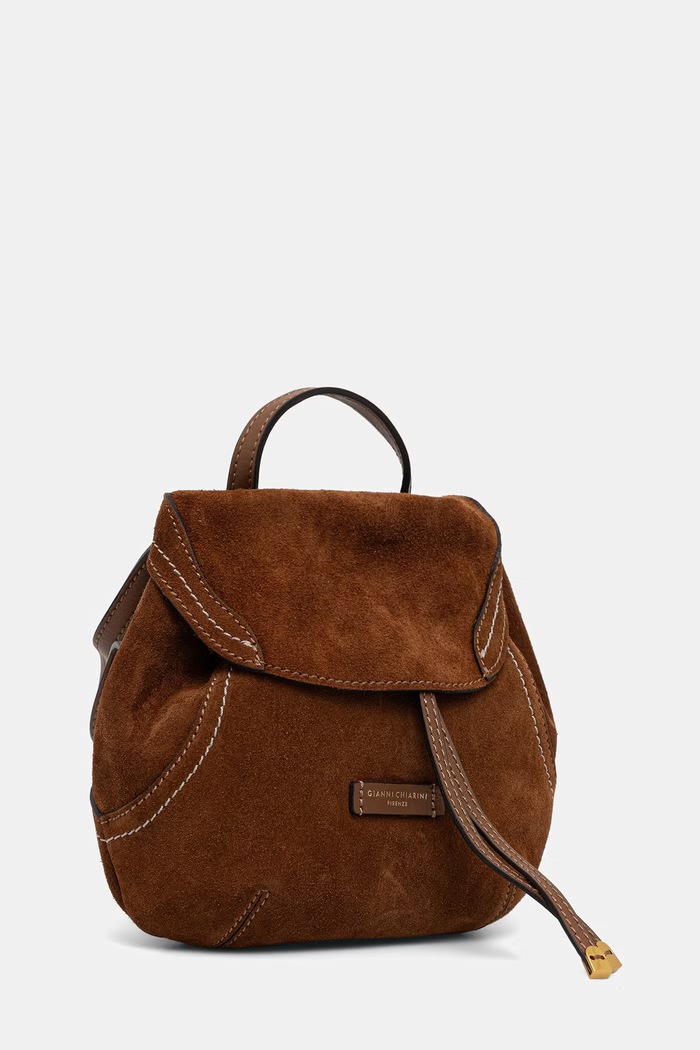 Gianni Chiarini plecak damski zamszowy VIOLETTE BS.12238.CM.PL brązowy AW26