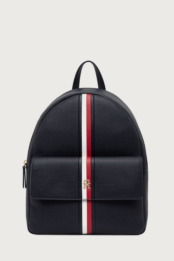 Tommy Hilfiger Batoh dámský z imitace kůže námořnická modř AW0AW19335