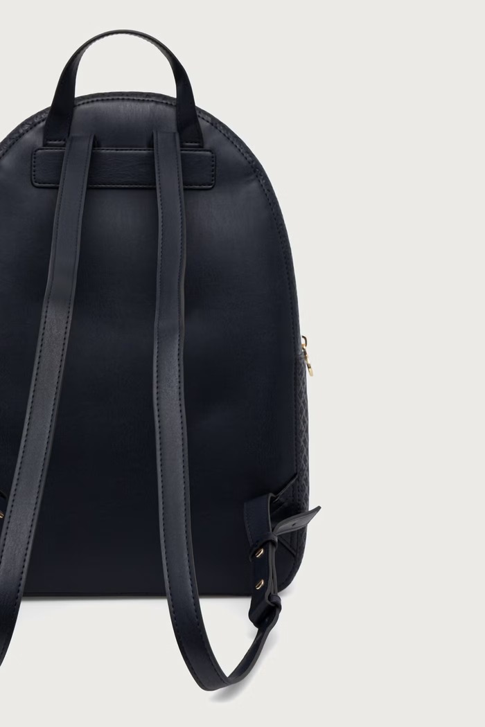 Dodatki Tommy Hilfiger nahrbtnik ženski iz umetnega usnja AW0AW19284 mornarsko modra