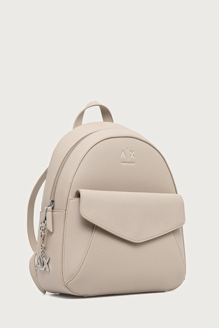 Armani Exchange Ruksak dámsky z imitácie kože XW003148.AF26569 béžová AW26