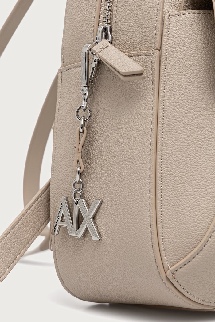 Ruksak dámsky z imitácie kože Armani Exchange XW003148.AF26569 béžová