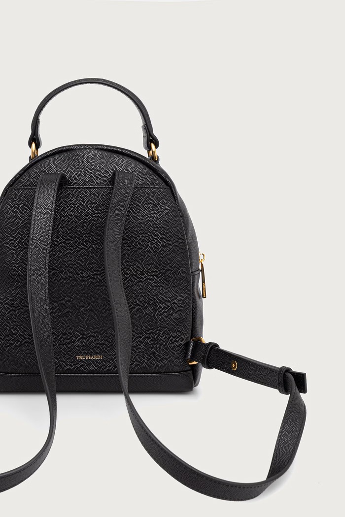 Akcesoria Trussardi Plecak miejski damski skórzany Z607E106586N czarny