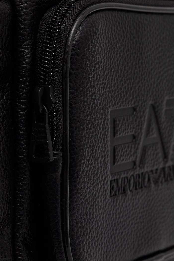 EA7 Emporio Armani plecak worek damski z imitacji skóry czarny AF27199.7W001617