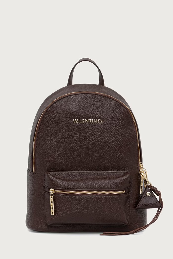 Valentino Bags Plecak worek damski z imitacji skóry MAURY brązowy VBSADF20