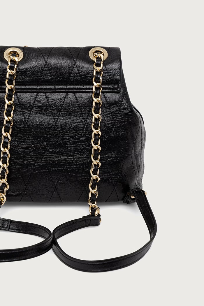 Akcesoria Valentino Bags Plecak damski z imitacji skóry CRYSTELLE VBSA5Q20 czarny