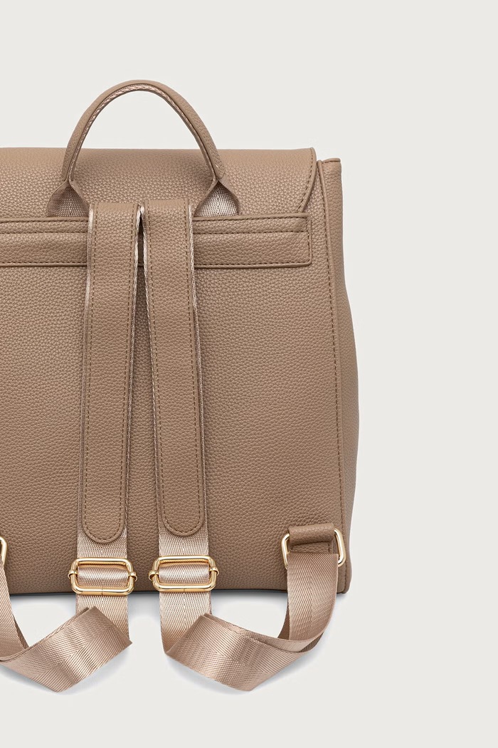 Akcesoria Valentino Bags Plecak damski z imitacji skóry THAOE RE VBSA5M20 beżowy