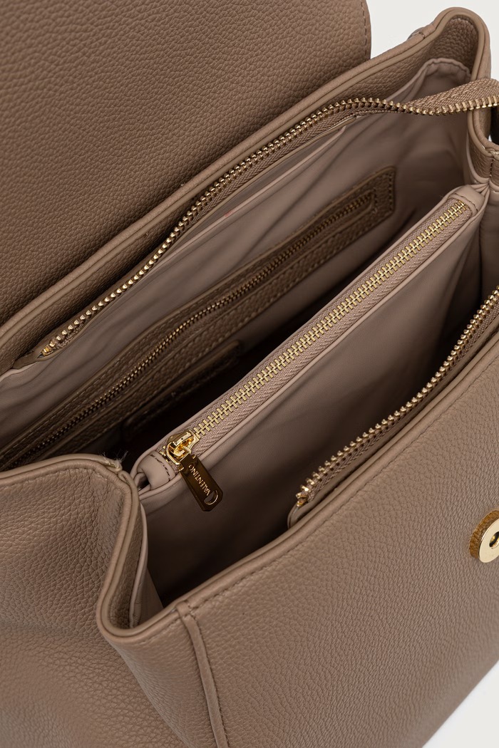 Plecak damski z imitacji skóry THAOE RE Valentino Bags beżowy VBSA5M20