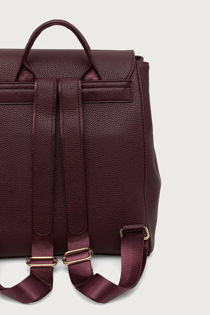 Akcesoria Valentino Bags Plecak damski z imitacji skóry THAOE RE VBSA5M20 bordowy