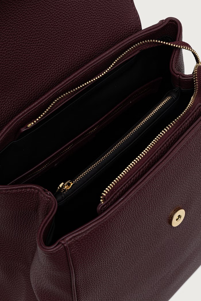 Plecak damski z imitacji skóry THAOE RE Valentino Bags bordowy VBSA5M20