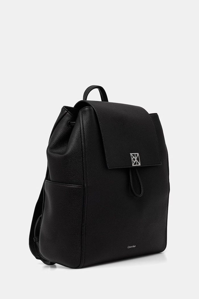 Calvin Klein rucsac pentru femei, cu imitație de piele LV04F3553G negru AW26